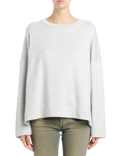 Carica l'immagine nel visualizzatore di Gallery, Felpa girocollo over in viscosa Grigia Don Dup
