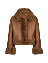 Carica l'immagine nel visualizzatore di Gallery, Giubbino cropped in shearling Don Dup
