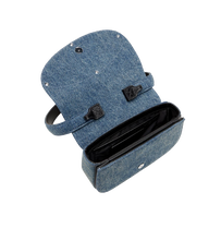 Carica l'immagine nel visualizzatore di Gallery, 1DR-Iconica borsa a spalla in denim solarizzato Diesel
