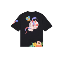 Carica l'immagine nel visualizzatore di Gallery, WTF SKULL VOER T-SHIRT BLK SPRAYGROUND
