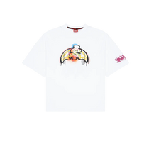 Carica l'immagine nel visualizzatore di Gallery, MONEY MAKES THE WORLD BOXY T-SHIRT WHT SPRAYGROUND
