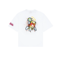 Carica l'immagine nel visualizzatore di Gallery, MONEY MAKES THE WORLD BOXY T-SHIRT WHT SPRAYGROUND
