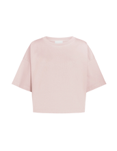 Carica l'immagine nel visualizzatore di Gallery, T-shirt girocollo cropped in jersone trattato Don Dup Donna
