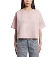 Carica l'immagine nel visualizzatore di Gallery, T-shirt girocollo cropped in jersone trattato Don Dup Donna
