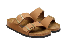 Carica l'immagine nel visualizzatore di Gallery, Birkenstock Arizona Mink plantare morbido Pelle Nubuck Donna
