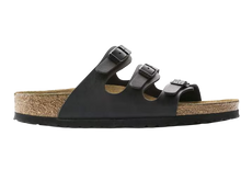 Carica l'immagine nel visualizzatore di Gallery, Birkenstock Florida Black plantare morbido Birko-Flor Donna
