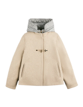 Carica l'immagine nel visualizzatore di Gallery, Cappa Toggle Coat in panno di lana garzato mélange Fay Donna
