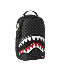 Carica l'immagine nel visualizzatore di Gallery, SHARKS IN PARIS WTF BUBBLY BLACK CHECK BACKPACK SPRAYGROUND
