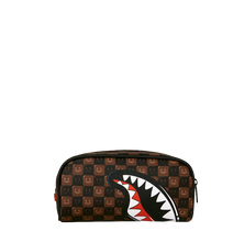 Carica l'immagine nel visualizzatore di Gallery, SHARKS IN PARIS WTF BUBBLE BROWN CHECK POUCH SPRAYGROUND
