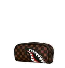 Carica l'immagine nel visualizzatore di Gallery, SHARKS IN PARIS WTF BUBBLE BROWN CHECK POUCH SPRAYGROUND
