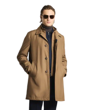 Carica l'immagine nel visualizzatore di Gallery, Morning Coat in popeline tecnico Marrone Fay Uomo
