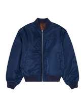 Carica l'immagine nel visualizzatore di Gallery, Giacca bomber Blu imbottita con ricamo Oval D Diesel Uomo
