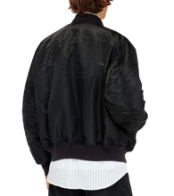 Carica l'immagine nel visualizzatore di Gallery, Giacca bomber Nero imbottita con ricamo Oval D Diesel Uomo
