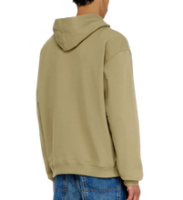 Carica l'immagine nel visualizzatore di Gallery, Felpa di cotone Verde oliva con Oval D metallico Diesel Uomo
