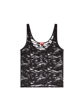Carica l'immagine nel visualizzatore di Gallery, Canotta in pizzo di nylon Nera Diesel Donna
