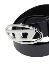 Carica l'immagine nel visualizzatore di Gallery, Cintura 3.9 cm in pelle con fibbia Oval D lucida Diesel
