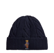 Carica l'immagine nel visualizzatore di Gallery, Berretto Polo Bear Blu in misto lana Polo Ralph Lauren
