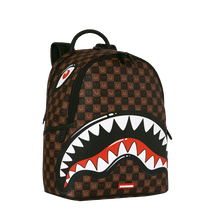 Carica l'immagine nel visualizzatore di Gallery, SHARKS IN PARIS WTF BUBBLE BROWN CHECK SAVAGE BACKPACK SPRAYGROUND
