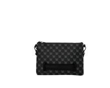 Carica l'immagine nel visualizzatore di Gallery, SHARKS IN PARIS WTF BUBBLY BLACK CHECK CROSSOVER CLUTCH SPRAYGROUND
