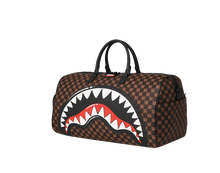 Carica l'immagine nel visualizzatore di Gallery, SHARKS IN PARIS WTF BUBBLE BROWN CHECK DUFFLE SPRAYGROUND
