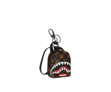 Carica l'immagine nel visualizzatore di Gallery, SHARKS IN PARIS WTF BUBBLE BROWN CHECK BACKPACK KEYCHAIN SPRAYGROUND
