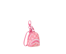 Carica l'immagine nel visualizzatore di Gallery, PINK NEW CHECK FACES BACKPACK KEYCHAIN SPRAYGROUND
