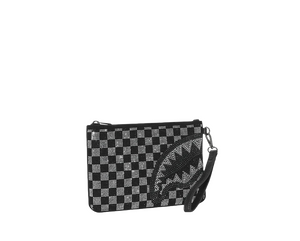 Pochette Trinity Checkered Nero Sprayground