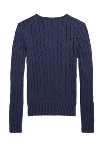 Maglia trecce con scollo a V 211891641002 Polo Ralph Lauren