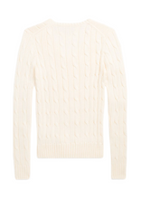 Carica l&#39;immagine nel visualizzatore di Gallery, Maglia trecce con scollo a V 211891641009 Polo Ralph Lauren

