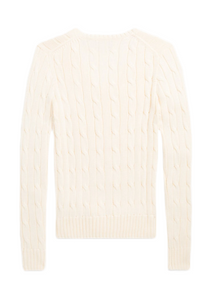 Maglia trecce con scollo a V 211891641009 Polo Ralph Lauren