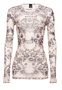 MAGICO MAGLIA MANICHE LUNGHE STAMPA TATTOO