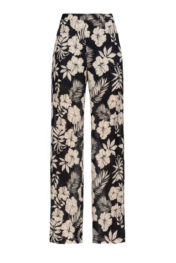 PACATO PANTALONE WIDE-LEG FIORE