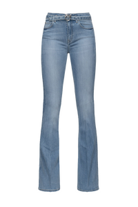 FLORA JEANS FLARED DENIM BLUE STRETCH