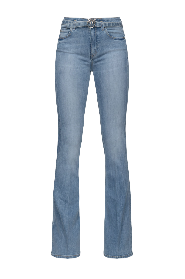 FLORA JEANS FLARED DENIM BLUE STRETCH