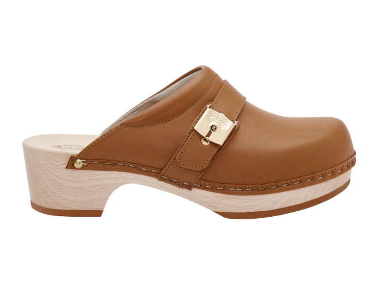 Zoccoli Pescura Clog 50 Cognac Scholl