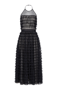 CORRIENTES ABITO MIDI TULLE A BALZE