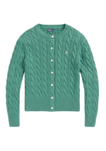Carica l&#39;immagine nel visualizzatore di Gallery, Cardigan girocollo a trecce 211891643005 Polo Ralph Lauren
