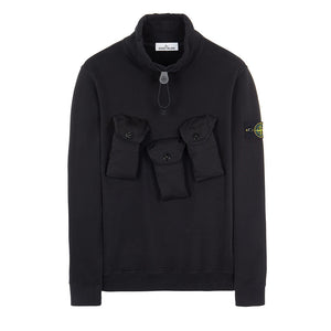 Felpa di cotone smerigliato cratere 751560519 Stone Island
