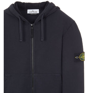Felpa di cotone smerigliato full zip 751564220 Stone Island