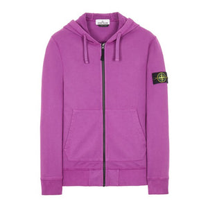 Felpa di cotone smerigliato full zip 751564220 Stone Island