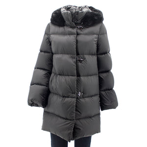 Piumino cappuccio ecopelliccia NAW33414050 Fay