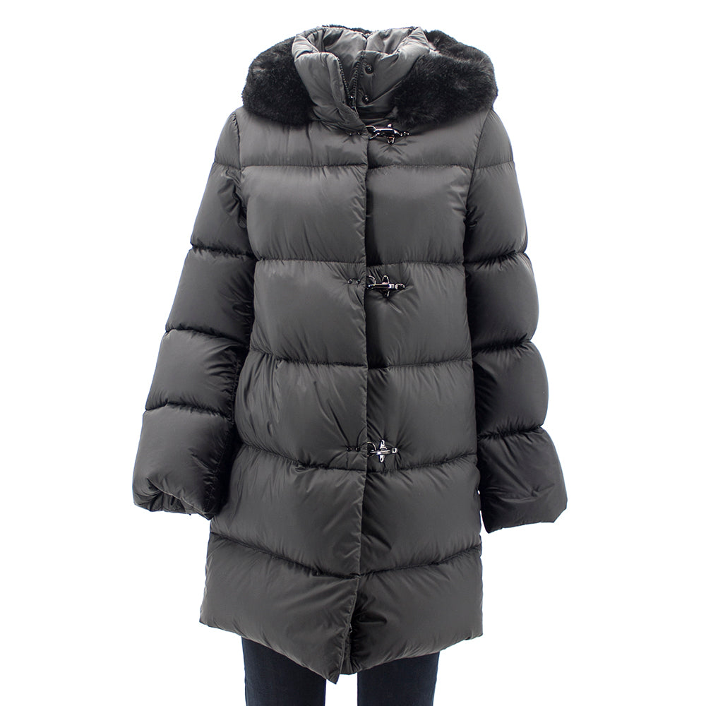Piumino cappuccio ecopelliccia NAW33414050 Fay