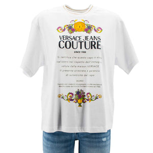 T-shirt V etichetta B2HWA7TE Versace JC
