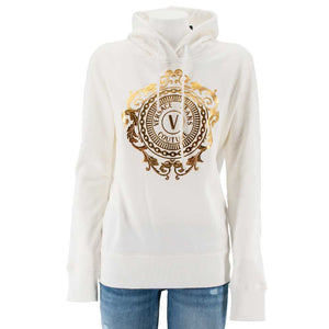 Felpa cappuccio V emblem barocco BDHWA7FC Versace JC