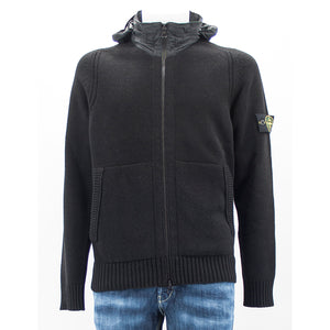 Cardigan zip cappuccio 7315551A3 Stone Island