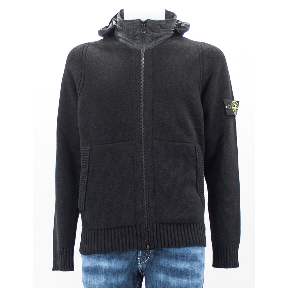 Cardigan zip cappuccio 7315551A3 Stone Island