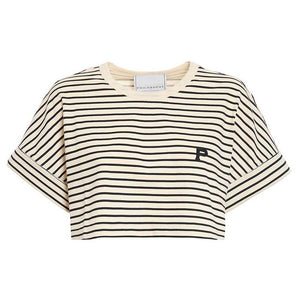 T-shirt cropped a righe Kendal A070107461555 Philosophy