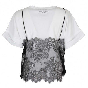 T-shirt con top in tulle Emanuelle  A070507460002 Philosophy