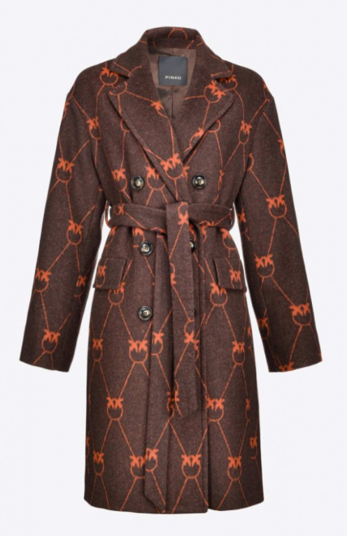 Cappotto Dominican monogram Pinko