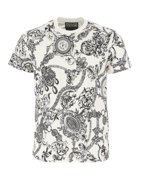 T-shirt stampa barocco 71GAH6S0 71UP600 Versace JC
